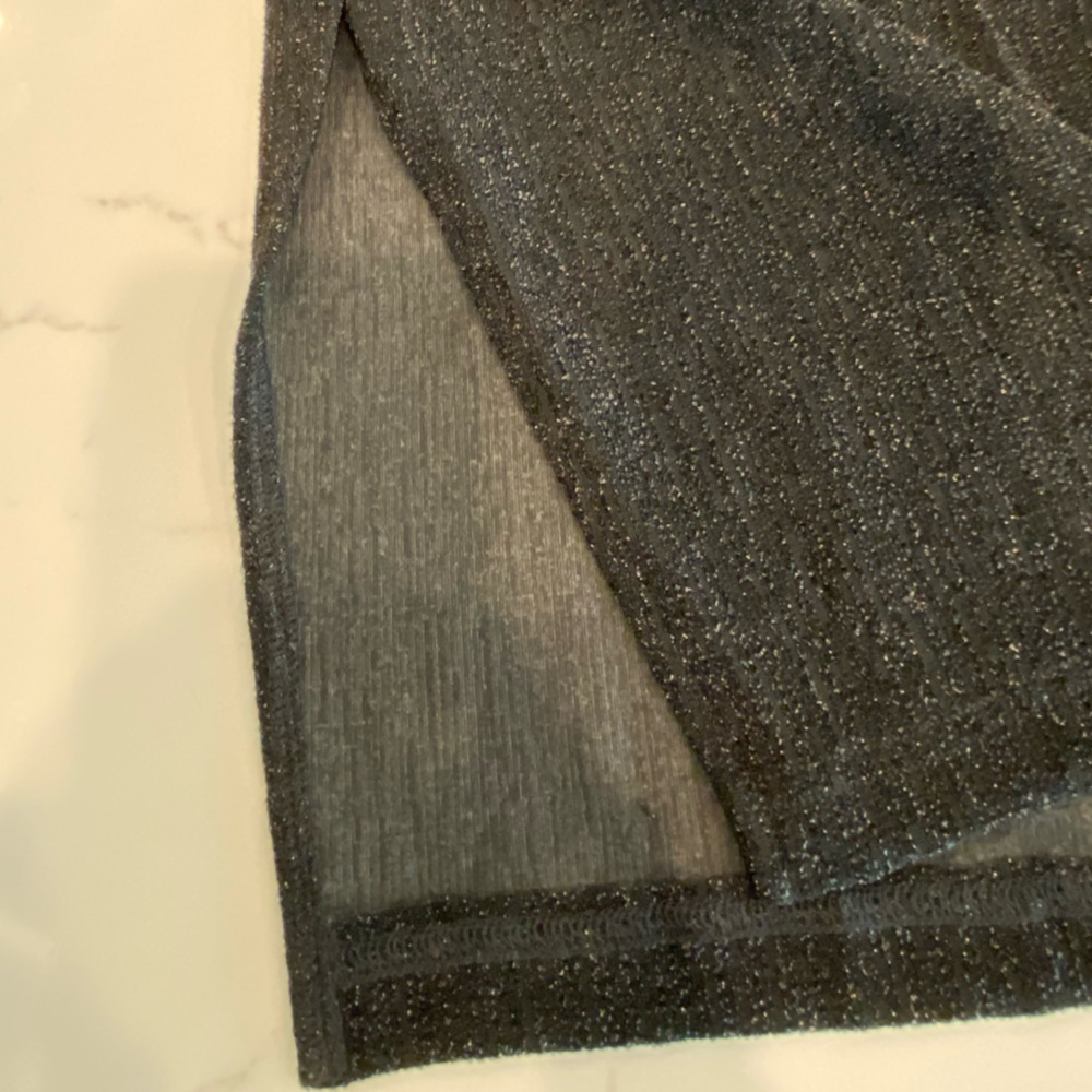 SSYS-Black Sleeveless Jumpsuit with Shimmer NWOT Size Medium - Picture 8 of 16
